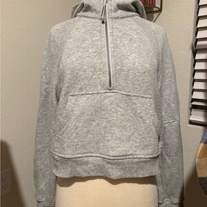 RARE Lululemon Scuba Oversized 1/2 zip Hoodie Orange Theory Collab